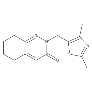 2-[(2,4-Dimethyl-1,3-thiazol-5-yl)methyl]-2,3,5,6,7,8-hexahydrocinnolin-3-one结构式