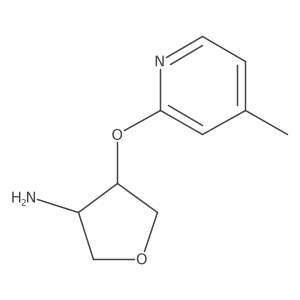 4-[(4-Methylpyridin-2-yl)oxy]oxolan-3-amine结构式