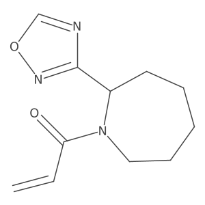 1-[2-(1,2,4-Oxadiazol-3-yl)azepan-1-yl]prop-2-en-1-one结构式