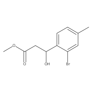 methyl (3R)-3-(2-bromo-4-methylphenyl)-3-hydroxypropanoate结构式