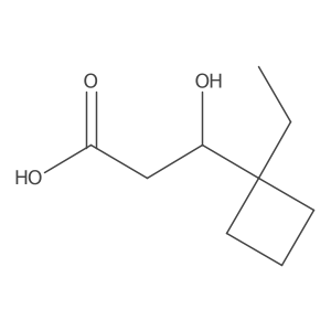 (3S)-3-(1-ethylcyclobutyl)-3-hydroxypropanoic acid Structure