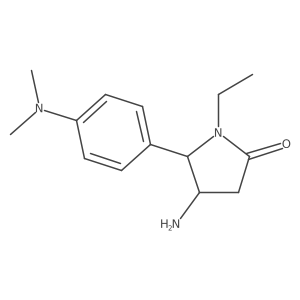 4-Amino-5-[4-(dimethylamino)phenyl]-1-ethylpyrrolidin-2-one结构式