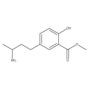 methyl 5-[(3R)-3-aminobutyl]-2-hydroxybenzoate结构式