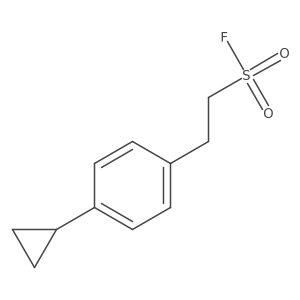 2-(4-Cyclopropylphenyl)ethane-1-sulfonyl fluoride结构式