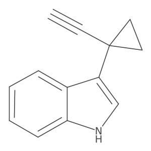 3-(1-ethynylcyclopropyl)-1H-indole Structure