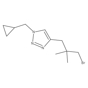 4-(3-bromo-2,2-dimethylpropyl)-1-(cyclopropylmethyl)-1H-1,2,3-triazole Structure