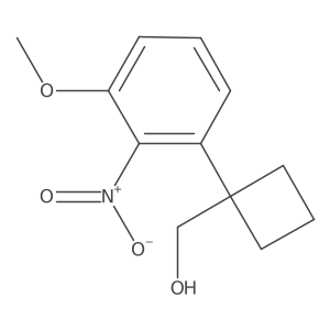 [1-(3-Methoxy-2-nitrophenyl)cyclobutyl]methanol Structure