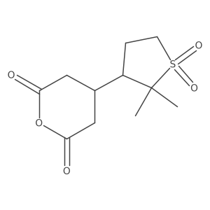 4-(2,2-Dimethyl-1,1-dioxo-1lambda6-thiolan-3-yl)oxane-2,6-dione结构式