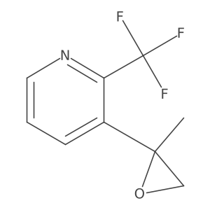 3-(2-Methyloxiran-2-yl)-2-(trifluoromethyl)pyridine结构式