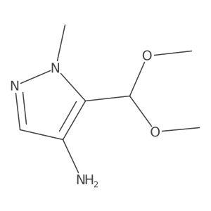 5-(dimethoxymethyl)-1-methyl-1H-pyrazol-4-amine Structure