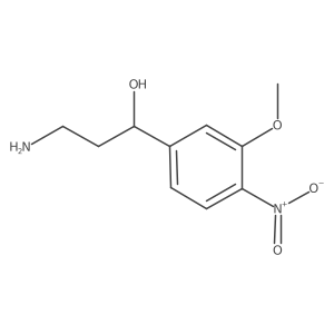 3-Amino-1-(3-methoxy-4-nitrophenyl)propan-1-ol Structure