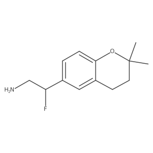 2-(2,2-dimethyl-3,4-dihydro-2H-1-benzopyran-6-yl)-2-fluoroethan-1-amine结构式