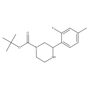 Tert-butyl 3-(2-fluoro-4-methylphenyl)piperazine-1-carboxylate Structure