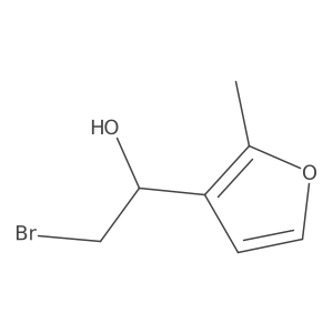 2-Bromo-1-(2-methylfuran-3-yl)ethan-1-ol结构式