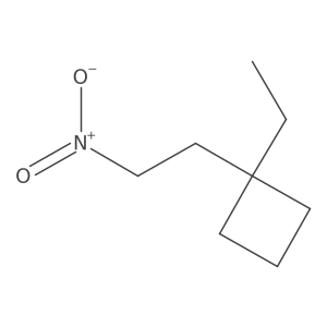 1-Ethyl-1-(2-nitroethyl)cyclobutane结构式