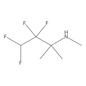Methyl(3,3,4,4-tetrafluoro-2-methylbutan-2-yl)amine Structure