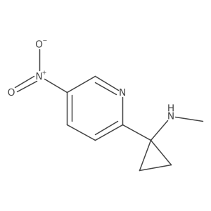 N-methyl-1-(5-nitropyridin-2-yl)cyclopropan-1-amine Structure