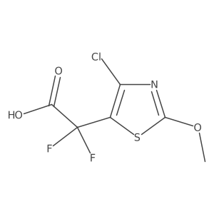 2-(4-Chloro-2-methoxy-1,3-thiazol-5-yl)-2,2-difluoroacetic acid结构式