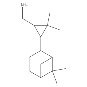 (3-{6,6-Dimethylbicyclo[3.1.1]heptan-2-yl}-2,2-dimethylcyclopropyl)methanamine Structure