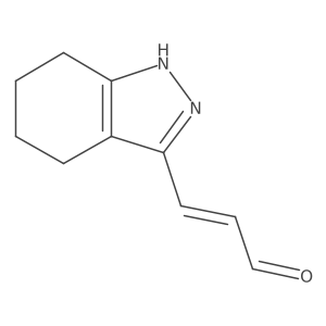 3-(4,5,6,7-tetrahydro-1H-indazol-3-yl)prop-2-enal Structure