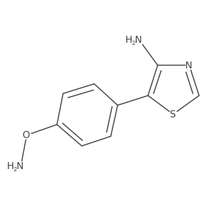 5-[4-(aminooxy)phenyl]-4-Thiazolamine结构式