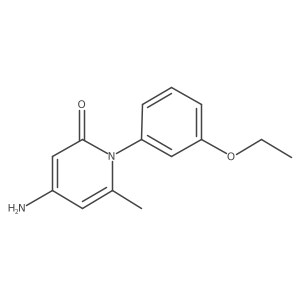 4-Amino-1-(3-ethoxyphenyl)-6-methylpyridin-2(1H)-one结构式