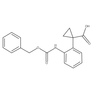 1-(2-{[(Benzyloxy)carbonyl]amino}phenyl)cyclopropane-1-carboxylic acid Structure