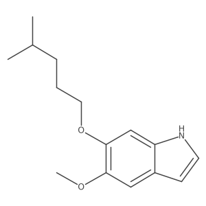 5-methoxy-6-((4-methylpentyl)oxy)-1H-indole结构式
