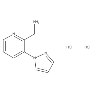 (3-Pyrazol-1-ylpyridin-2-yl)methanamine;dihydrochloride结构式