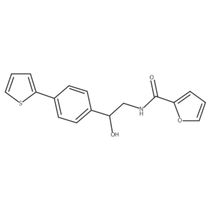 N-{2-hydroxy-2-[4-(thiophen-2-yl)phenyl]ethyl}furan-2-carboxamide结构式