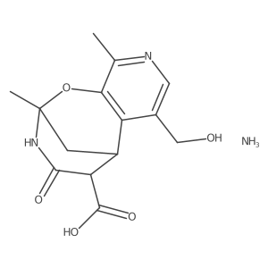 3-(Hydroxymethyl)-6,9-dimethyl-11-oxo-8-oxa-5,10-diazatricyclo[7.3.1.0^{2,7}]trideca-2,4,6-triene-12-carboxylic acid amine结构式