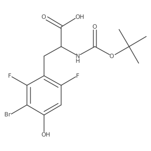 3-(3-Bromo-2,6-difluoro-4-hydroxyphenyl)-2-{[(tert-butoxy)carbonyl]amino}propanoic acid Structure