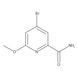 4-Bromo-6-methoxypicolinamide结构式