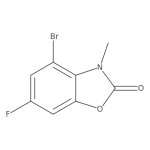 4-Bromo-6-fluoro-3-methylbenzo[d]oxazol-2(3H)-one结构式