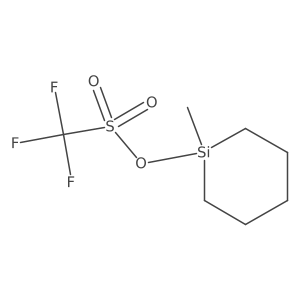 1-Methylsilinan-1-yl trifluoromethanesulfonate结构式