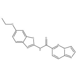 N-(6-ethoxy-1,3-benzothiazol-2-yl)imidazo[1,2-b]pyridazine-6-carboxamide结构式