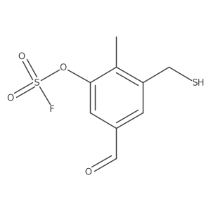 5-Formyl-2-methyl-3-(sulfanylmethyl)phenyl sulfurofluoridate Structure