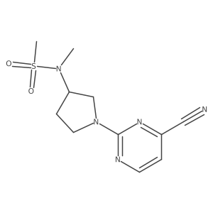 N-[1-(4-cyanopyrimidin-2-yl)pyrrolidin-3-yl]-N-methylmethanesulfonamide Structure
