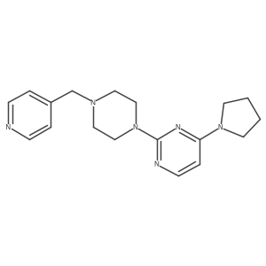 2-{4-[(Pyridin-4-yl)methyl]piperazin-1-yl}-4-(pyrrolidin-1-yl)pyrimidine Structure