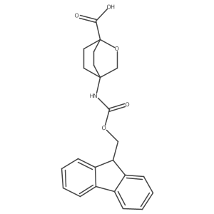 4-((((9H-Fluoren-9-YL)methoxy)carbonyl)amino)-2-oxabicyclo[2.2.2]octane-1-carboxylic acid结构式