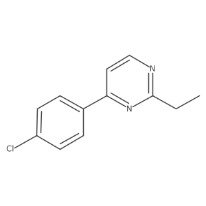 4-(4-Chlorophenyl)-2-ethylpyrimidine Structure