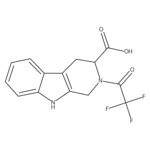 2-(2,2,2-trifluoroacetyl)-1H,2H,3H,4H,9H-pyrido[3,4-b]indole-3-carboxylic acid Structure