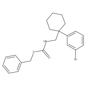 benzyl N-{[1-(3-bromophenyl)cyclohexyl]methyl}carbamate Structure