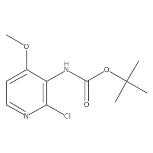 tert-butyl N-(2-chloro-4-methoxypyridin-3-yl)carbamate Structure