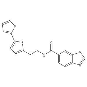 N-{2-[5-(furan-2-yl)thiophen-2-yl]ethyl}-1,3-benzothiazole-6-carboxamide Structure
