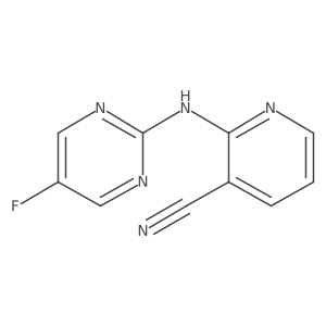 2-((5-Fluoropyrimidin-2-yl)amino)nicotinonitrile Structure