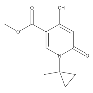 Methyl 1,6-dihydro-4-hydroxy-1-(1-methylcyclopropyl)-6-oxo-3-pyridinecarboxylate结构式