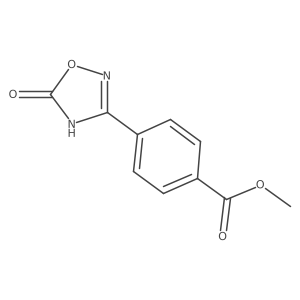 4-(5-Oxo-4,5-dihydro-[1,2,4]oxadiazol-3-yl)-benzoic acid methyl ester结构式