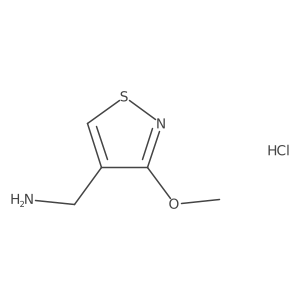 (3-Methoxy-1,2-thiazol-4-yl)methanamine hydrochloride Structure