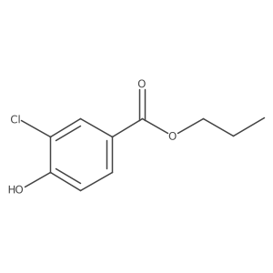 Propyl 3-chloro-4-hydroxybenzoate结构式